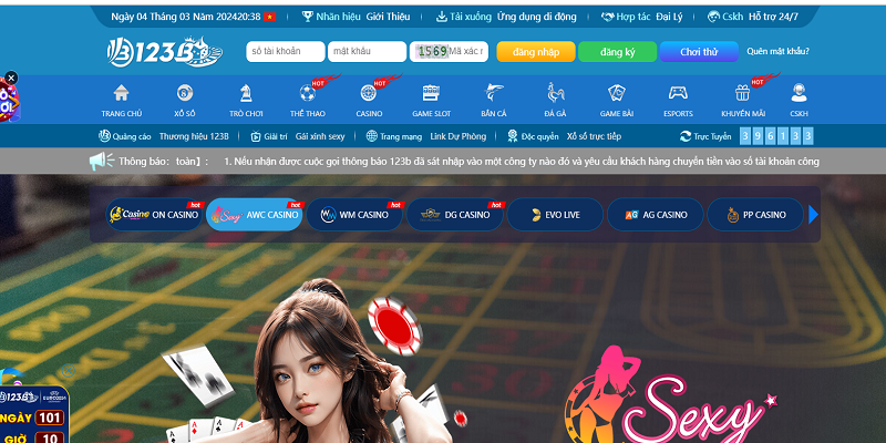 Giới thiệu về cổng game Casino 123b